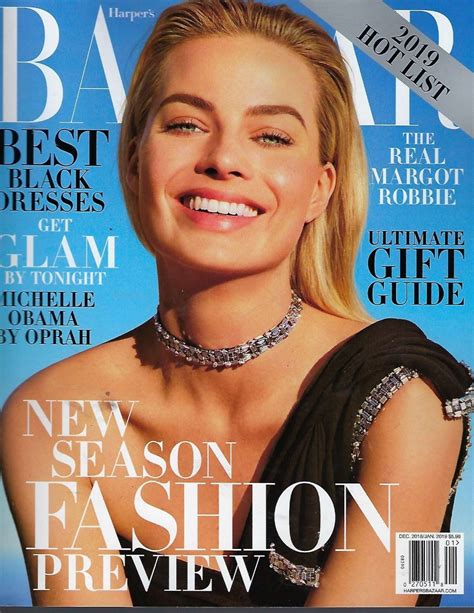 Margot Robbie Harpers Bazaar Us Cover Magazine December 2018