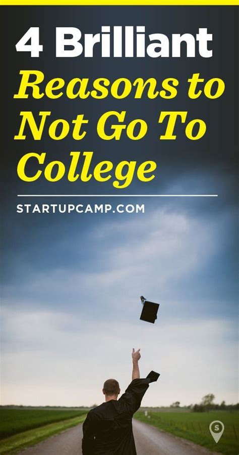4 Brilliant Reasons To Not Go To College Refreshing New Perspective Book Worth Reading