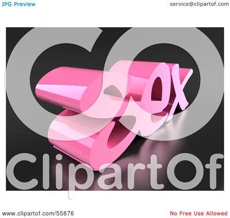 Royalty Free Rf Clipart Illustration Of The 3d Word Sex In Pink