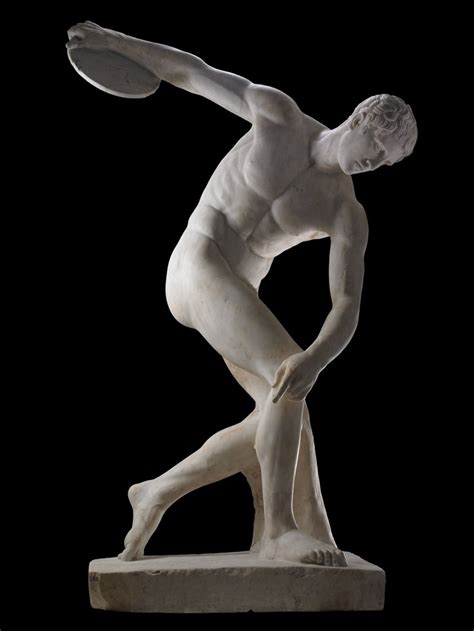 Le Discobole statue grecque de l Antiquité Myron est un sculpteur athéniens du V siècle avant J