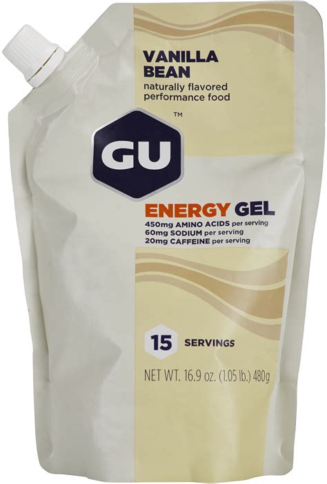 Gu Energy Gel Bulk Pack 480g Vanilla Bean Uk