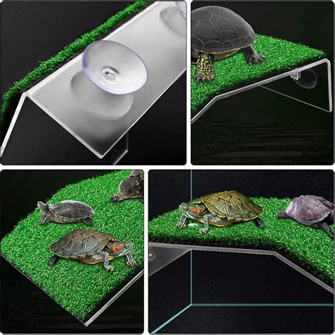 Aquarium Turtle Basking Platform Similation Lawn Turtle Dock Ramp