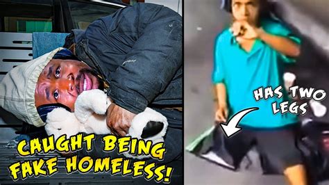 Caught Being Fake Homeless Reaction Youtube