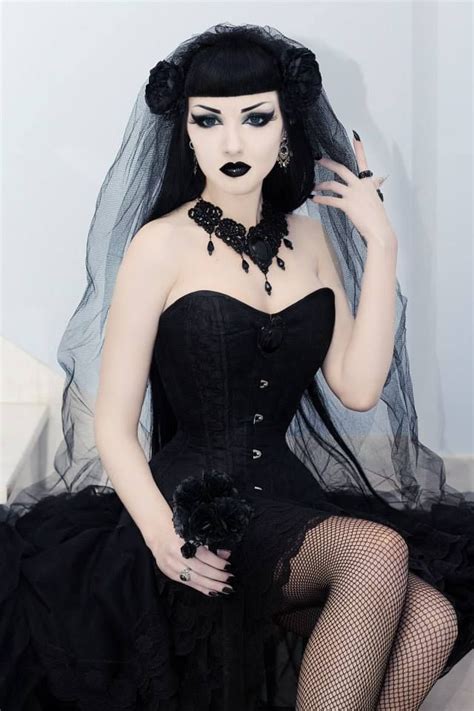 ️ ☯ ☮ Goth Beauty Dark Beauty Gothic Wedding