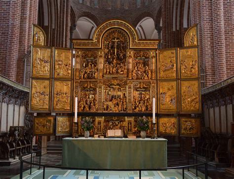 The Altar At Roskilde Cathedral Denmark Editorial Photo Image Of