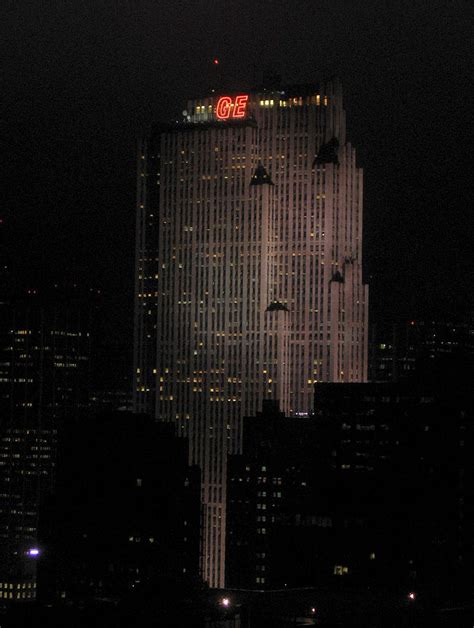 Ge Building At Night 30 Rockefeller Plaza Wikipedia