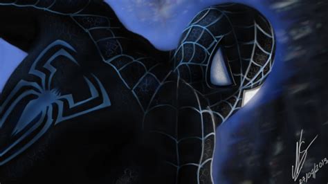 Black Suit Spiderman Wallpaper Wallpapersafari