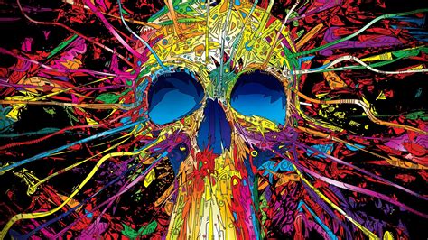 Skull Cool Abstract Picture Wallpaper Wallpaperlepi