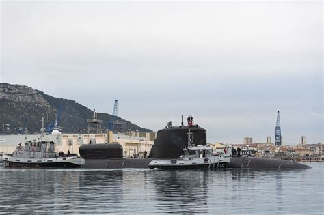 French Navys 1st Suffren Class Nuclear Powered Submarine Enters