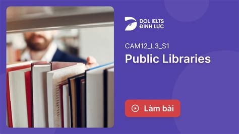 Luy N T P Thi Ielts Listening Public Libraries Ielts Listening