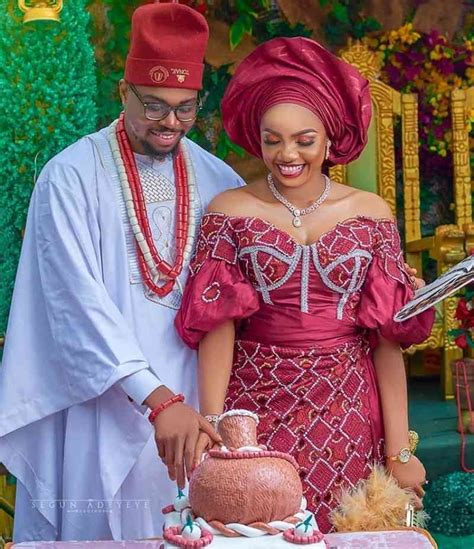 Couple Matching Igbo Traditional Wedding Attire For African Wedding