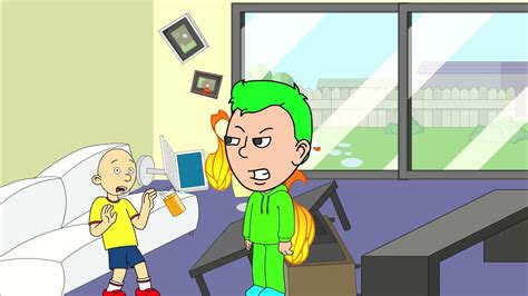 Caillou Moves Out Gets In Trouble No Grounding Episode 5 Youtube