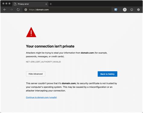 Fix Net Err Cert Authority Invalid Error Wppals