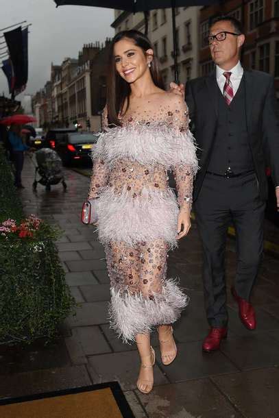 Dress Feathers Gown Wedding Dress Cheryl Cole Celebrity Style