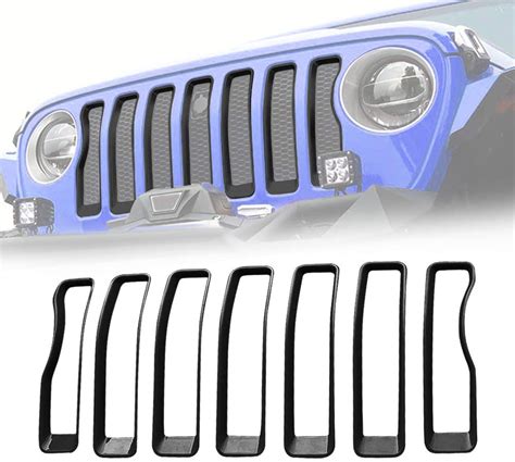Black Grill Inserts For Jeep Wrangler Jl And Jt Offgrid Store