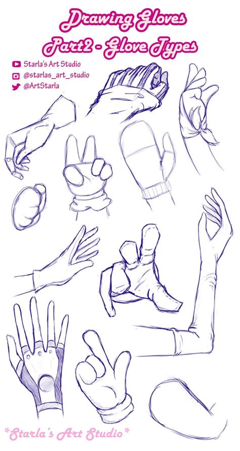 Drawing Gloves ~starlas Art Studio Drawing Reference Drawing