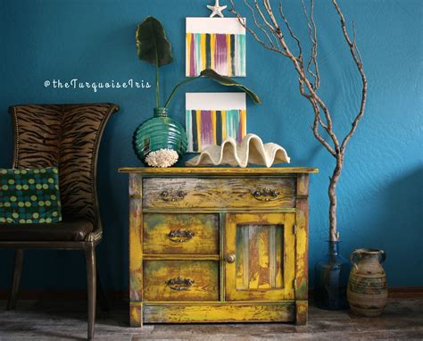 Hand Painted Mustard Yellow Accent Table Makeover You Dont Want To