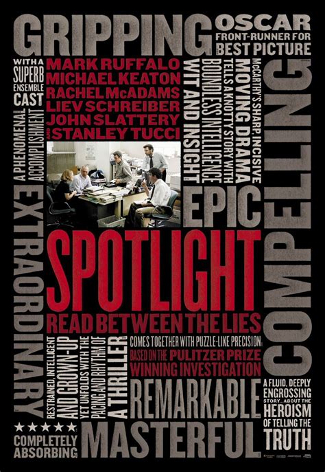 Spotlight 2015 Poster 1 Traileraddict