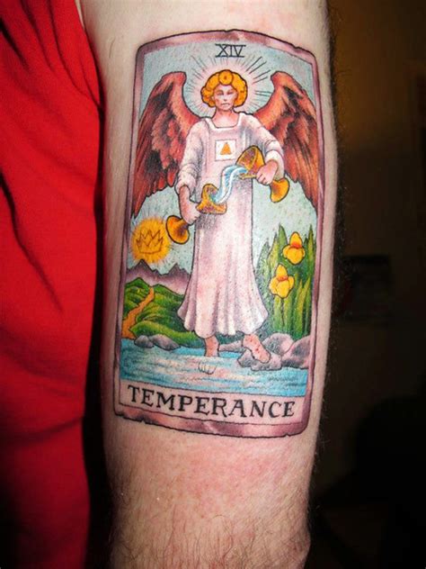 Temperance Tarot Tattoo Temperance Tarot Card Tattoo From Flickr