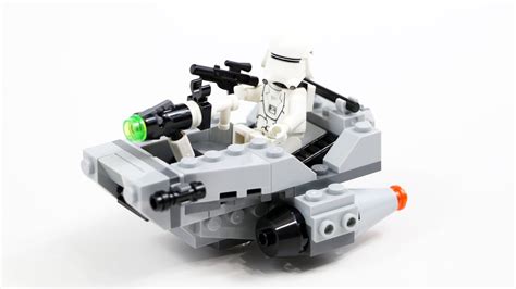 Lego Star Wars Microfighter First Order Snowspeeder Timelapse And Review