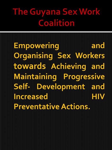 Ppt The Guyana Sex Work Coalition Powerpoint Presentation Free