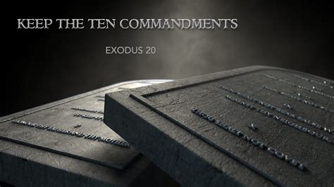 Keep The Ten Commandments Exodus 20 Arrow Heights Baptist Church
