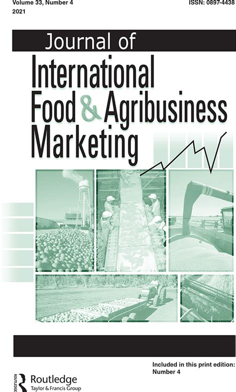 Journal Of International Food And Agribusiness Marketing Vol 33 No 4