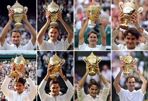 Roger Federer Wins 8th Wimbledon Title Timeline Of Swiss Aces