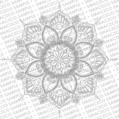 Intricate Mandala Svg Vector Cut File Instant Download Etsy