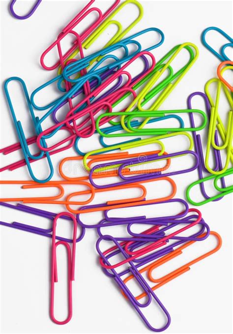 Colored Paper Clips Stock Photo Image Of Creative Colorful 123412228
