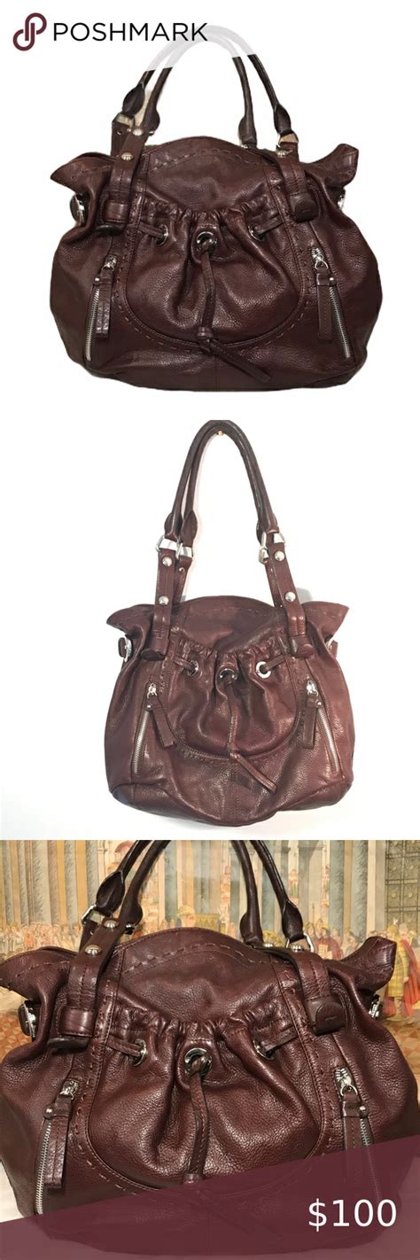 B Makowsky Leather Hobo Shoulder Bag In Leather Hobo Shoulder