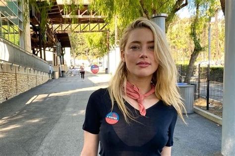 Amber Heard Turns Her Attention To Voting After Her Ex Johnny Depp Lost