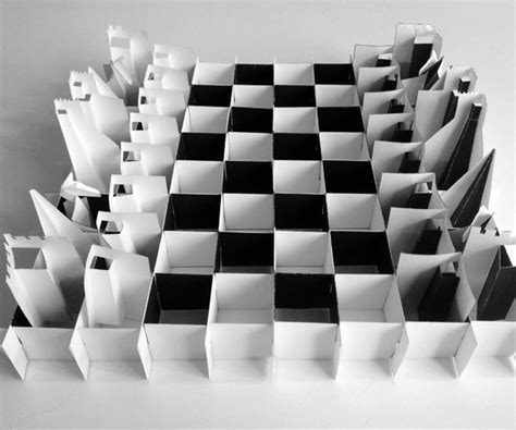 Printable Paper Chess Set Folds Flat For Travel
