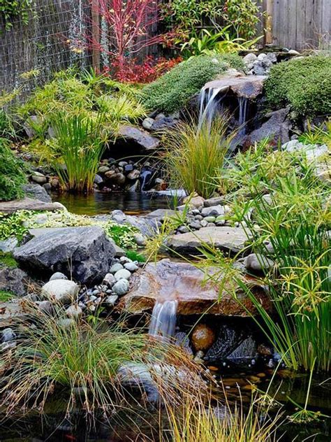 35 Dreamy Garden With Backyard Waterfall Ideas Waterfalls Backyard