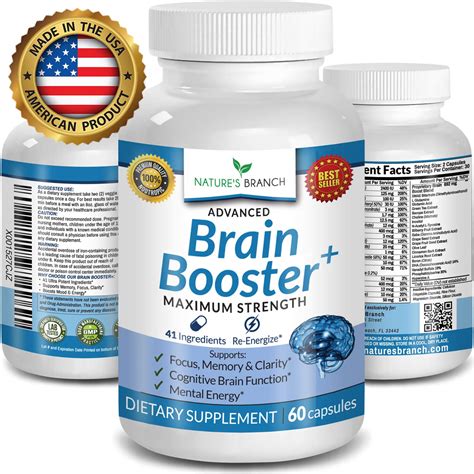 Galleon Advanced Brain Booster Supplements 41 Ingredients Memory