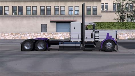 Peterbilt Purple And Gray Skin Ats American Truck Simulator Mod Ats Mod