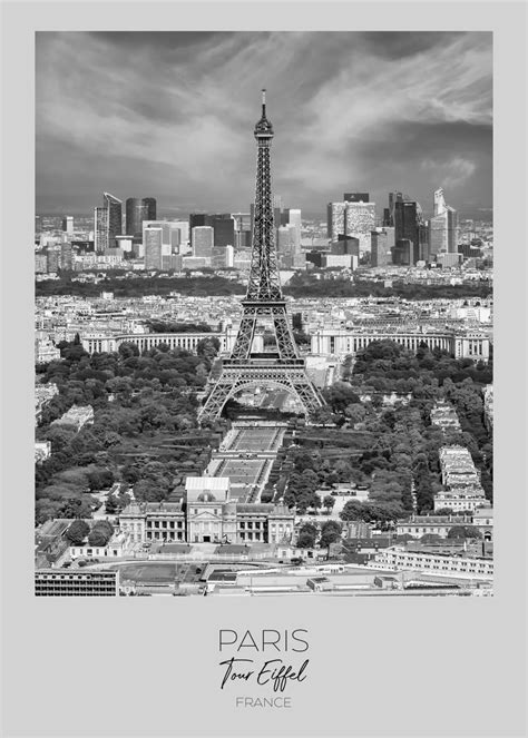 Paris View Of Eiffel Tower Poster By Melanie Viola Displate