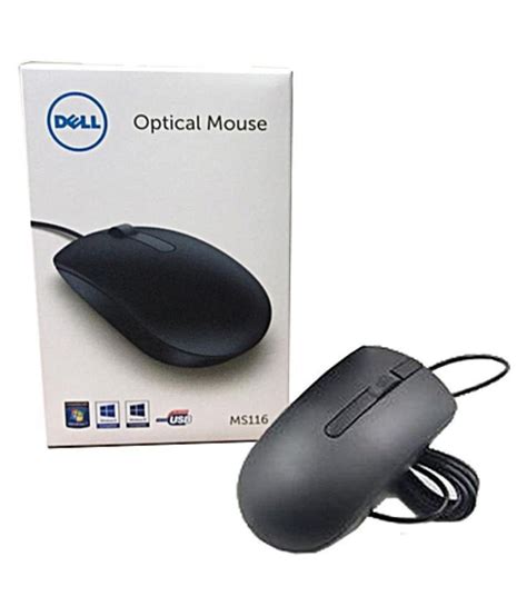 Dell Ms116 Black Usb Wired Mouse Buy Dell Ms116 Black Usb Wired Mouse