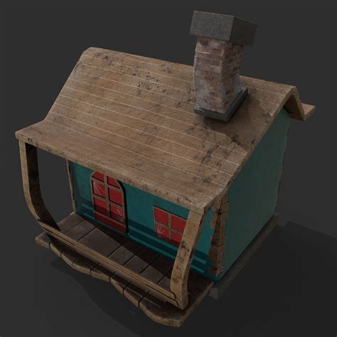 3d Model 3d Game House With Pbr Texturing Vr Ar Low Poly Cgtrader