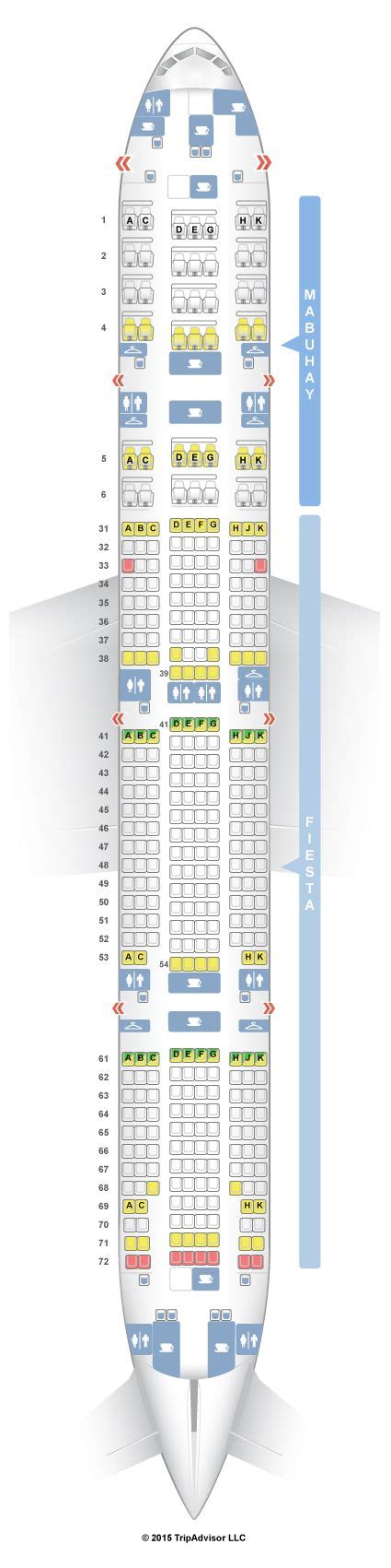 Seatguru Seat Map Philippine Airlines Boeing Er Seatguru