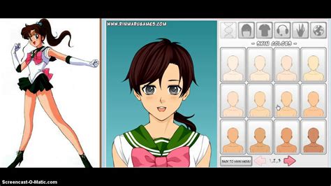 Creating Sailor Scouts With Mega Anime Avatar Creator Youtube