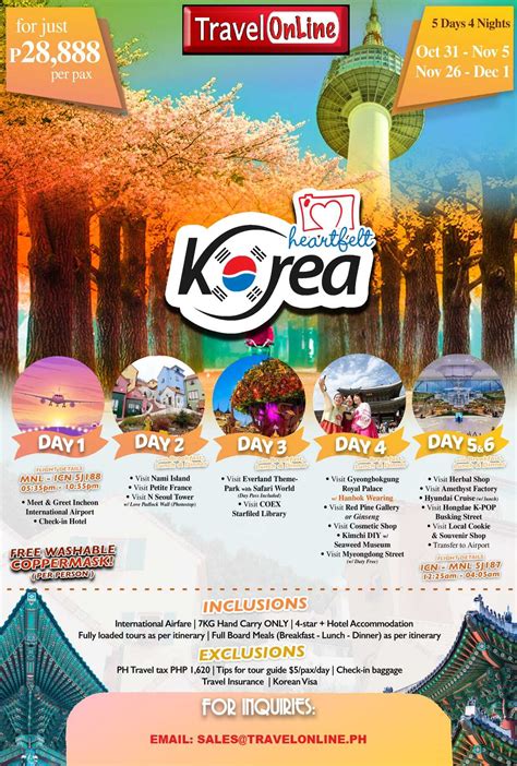 2021 Korea All In Tour Packages Travelonline Philippines