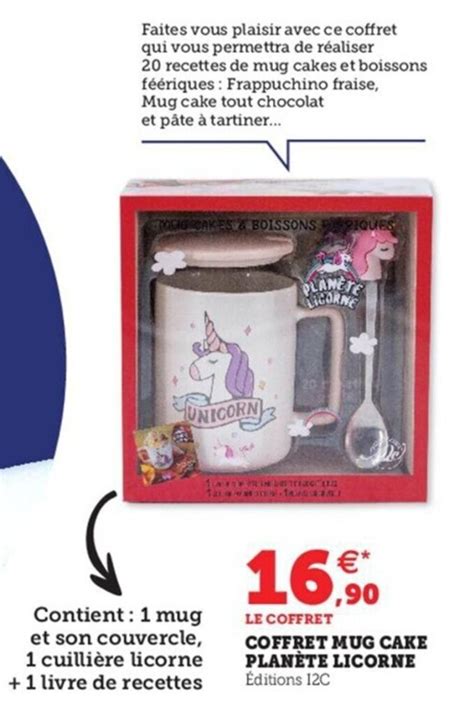 Promo Coffret Mug Cake Planette Licorne Chez Hyper U