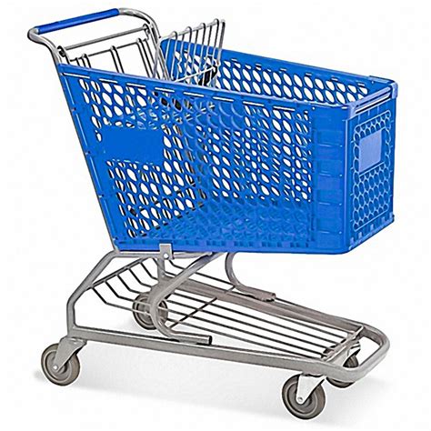 6 Carritos De Compras De Plastico Azul Para Supermercados 5759000