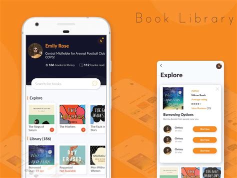 Book Library Concept App Library App Book Library App Web Design Books