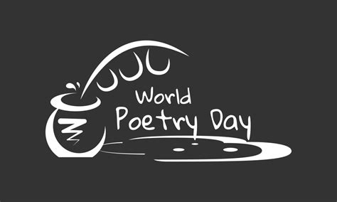 World Poetry Day Greeting 21281453 Vector Art At Vecteezy