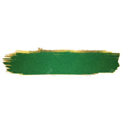 Trazo De Pincel Verde Tercer Marco De Título Inferior Png Verde