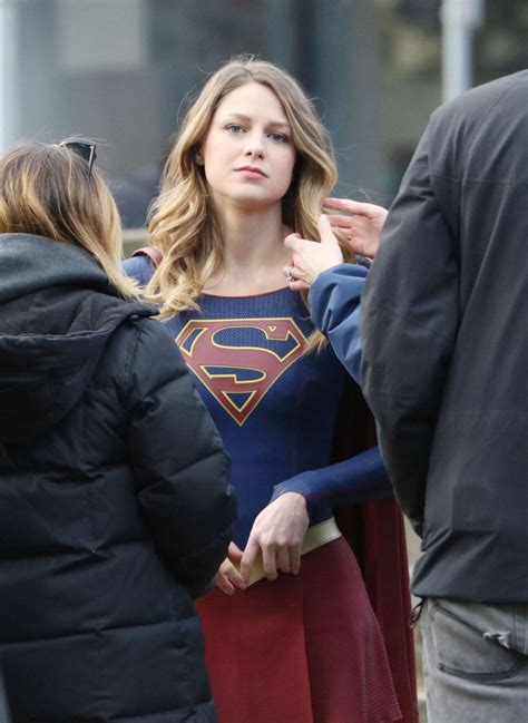 Melissa Benoist On ‘supergirl Set In Vancouver Gotceleb
