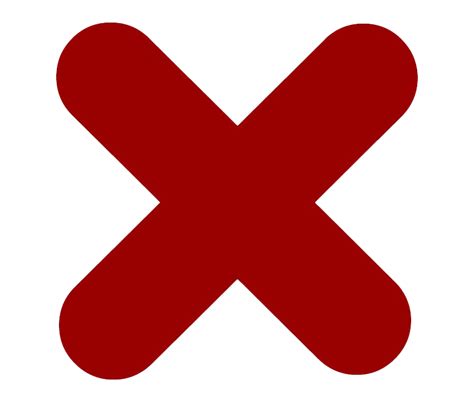 Red X Image Png Free Logo Image