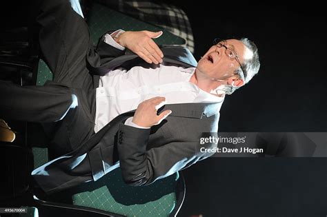 Paul Whitehouse Performs As Theo Paphitis During A Dress Rehearsal